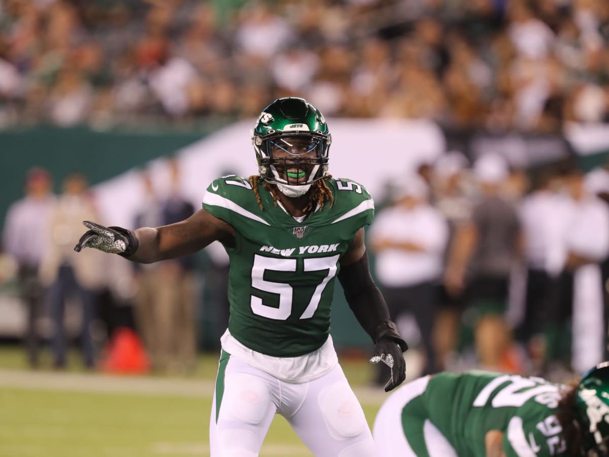 New York Jets linebacker C.J. Mosley (57) in action against the