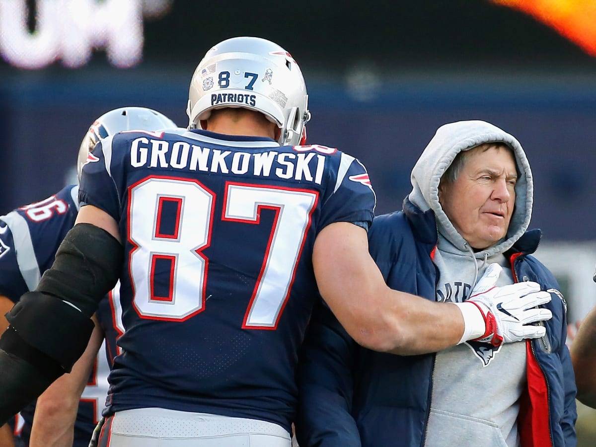 Aug. 26, 2010 - Foxborough, Massachusetts, United States of America - New  England Patriots' TE ROB GRONKOWSKI (87) walks off the field. The St. Louis  Rams defeat the New England Patriots 36-35