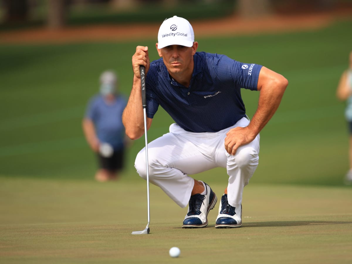 Billy Horschel picks up golf ball with putter in a never-before-seen manner