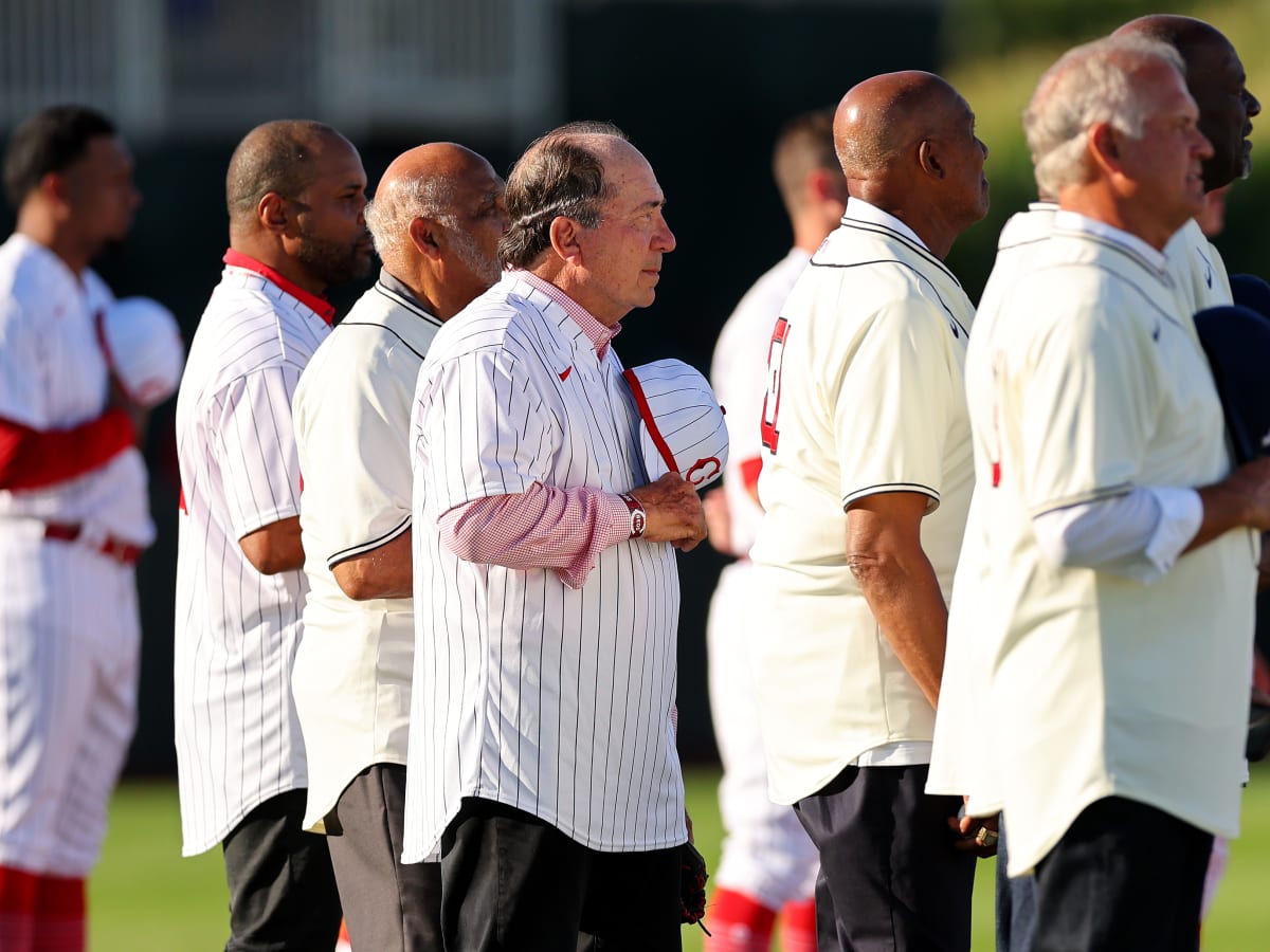 Johnny Bench spoke before Cincinnati Reds Field of Dreams game