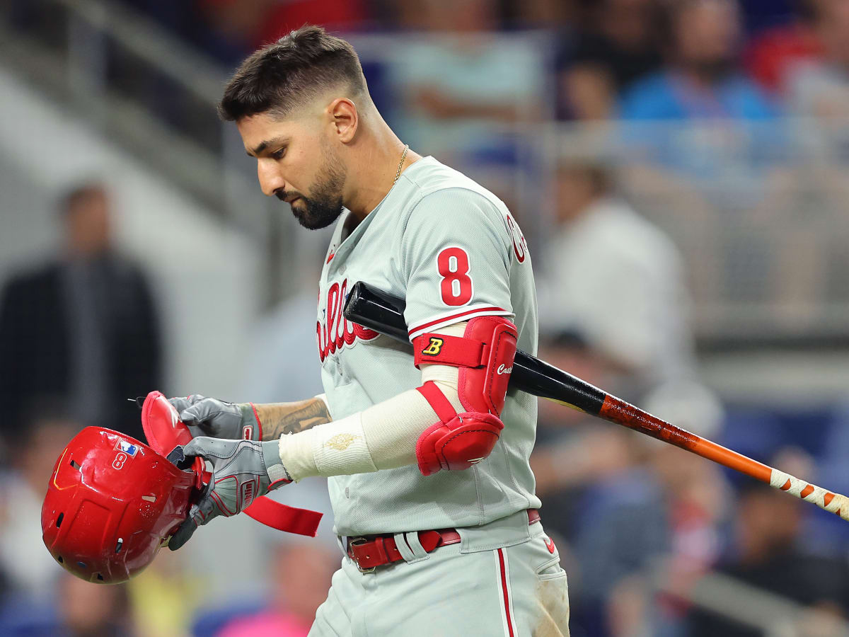 Castellanos Curse' continues as Nick Castellanos interrupts serious  conversation with first hit in Phillies jersey