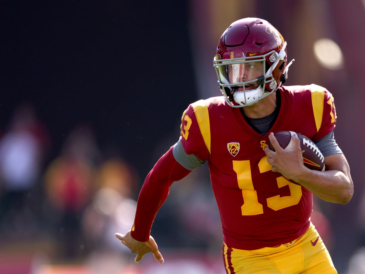 USC QB Caleb Williams uses NIL rights for LA Dodgers bobblehead giveaway