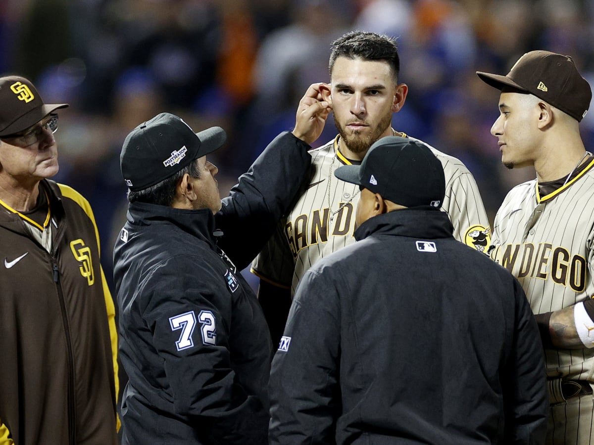 Joe Musgrove's ears checked by umps in NL Wild Card Game 3