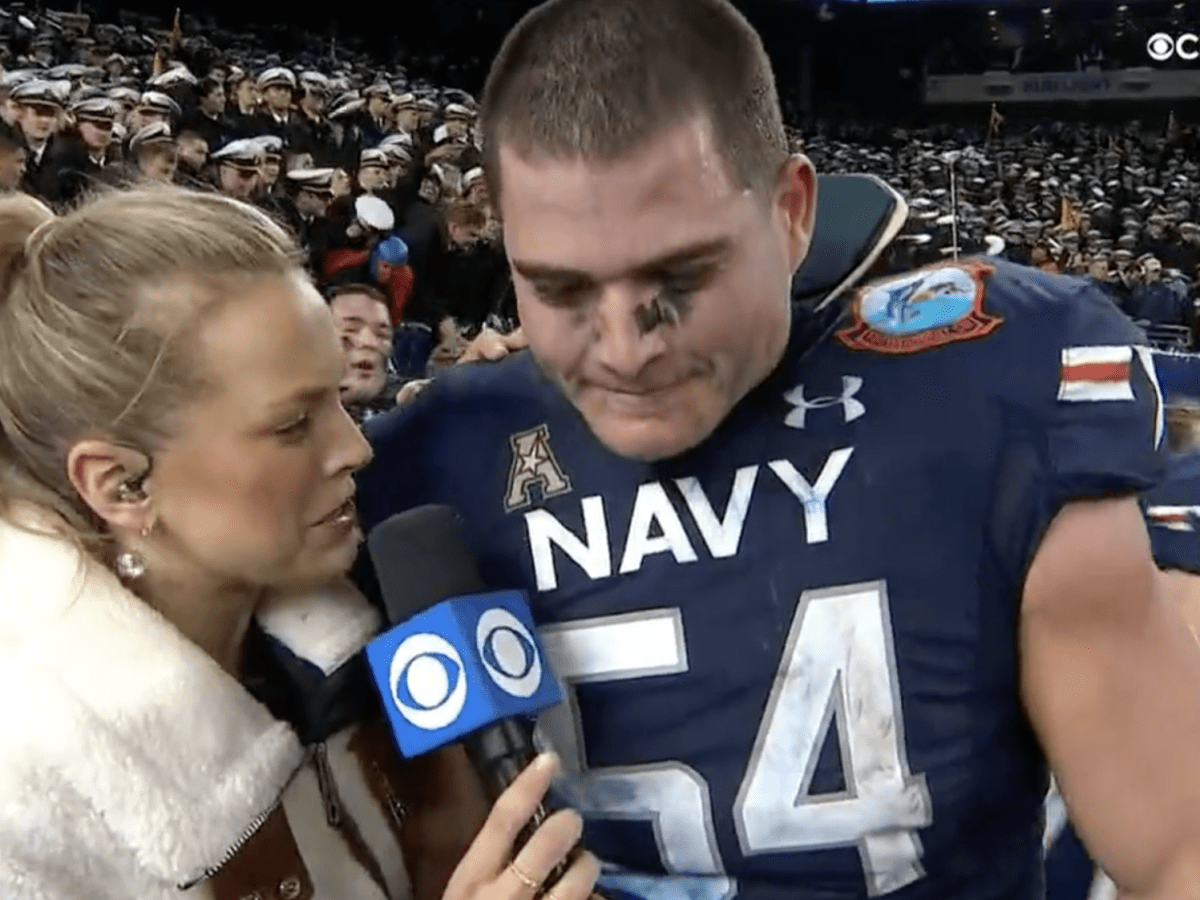 Look: Navy Player's Postgame Interview Is Going Viral - The Spun