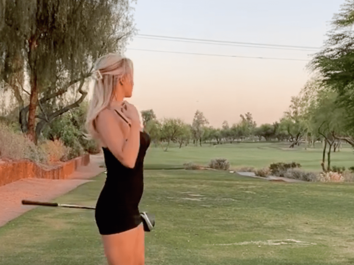 Paige Spiranic Swing in Slow Motion - Golf Event Locator