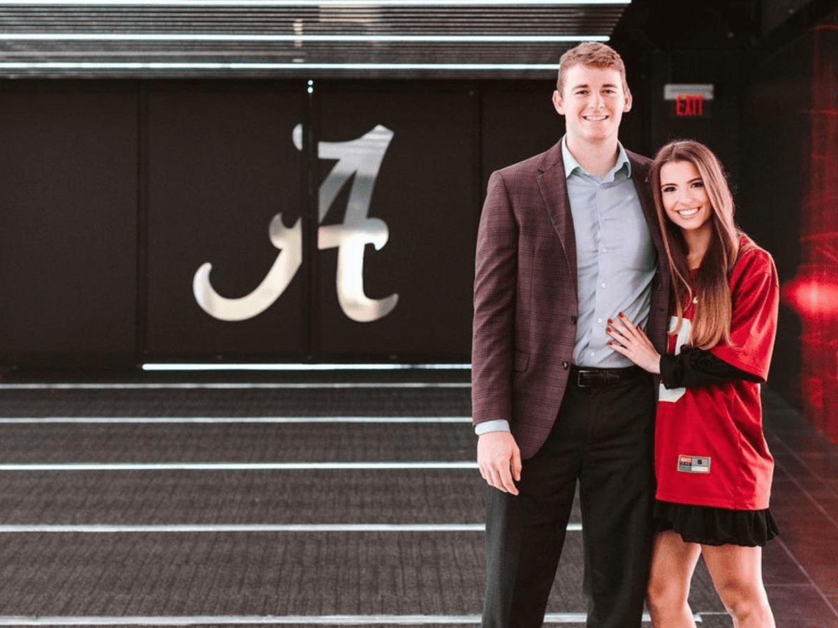 Mac Jones' girlfriend rocks custom New England Patriots Jacket