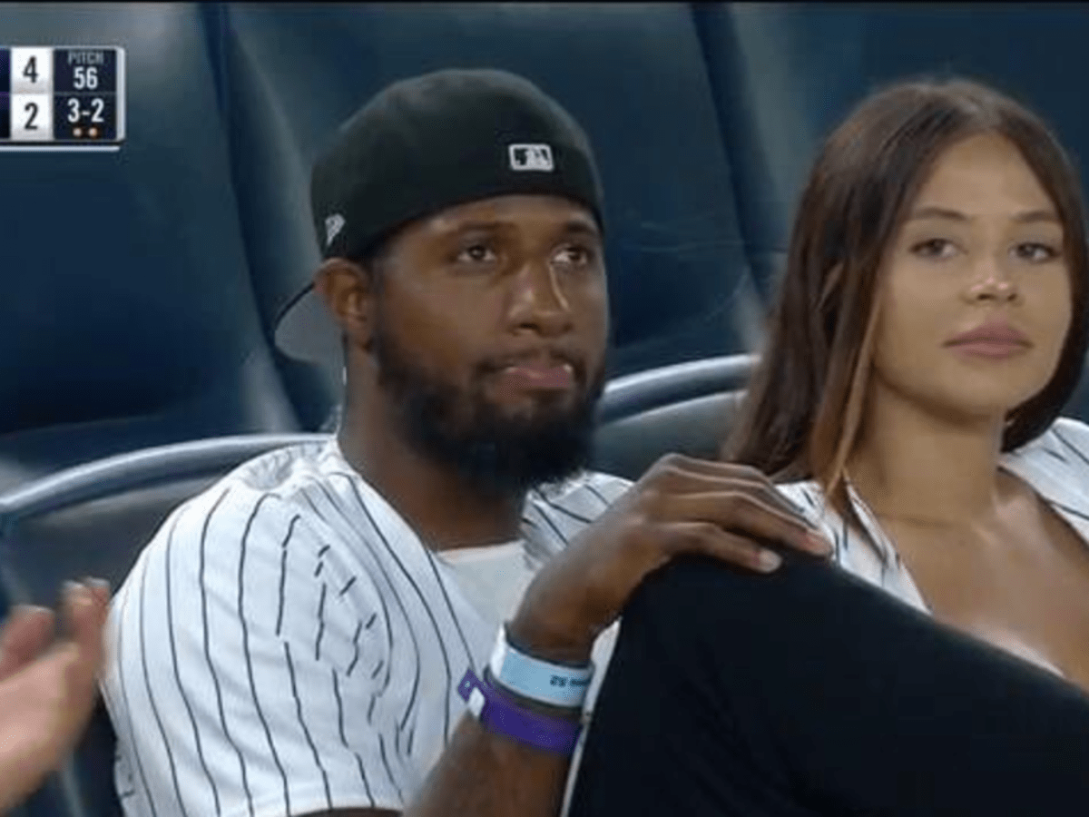 Photos: Paul George Went To The Yankees Game Tuesday Night - The