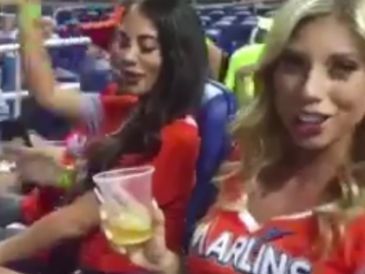 The baseball story behind the woman flashing a pitcher