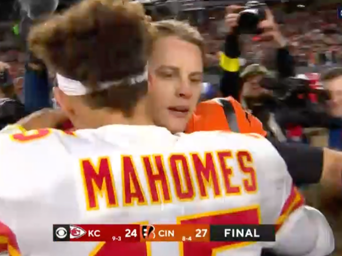 Video: Patrick Mahomes' Postgame Message For Joe Burrow Is Going Viral 