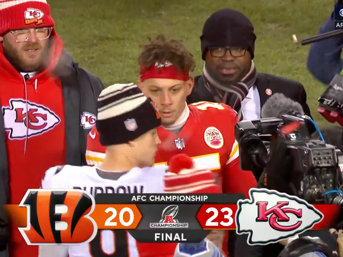 Joe Burrow, Patrick Mahomes postgame handshake footage by NFL Films