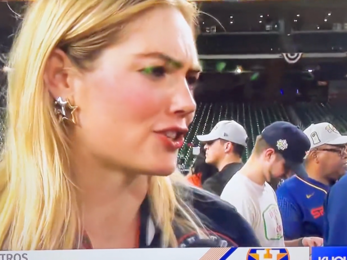 Kate Upton coaxed Justin Verlander into answering a tricky