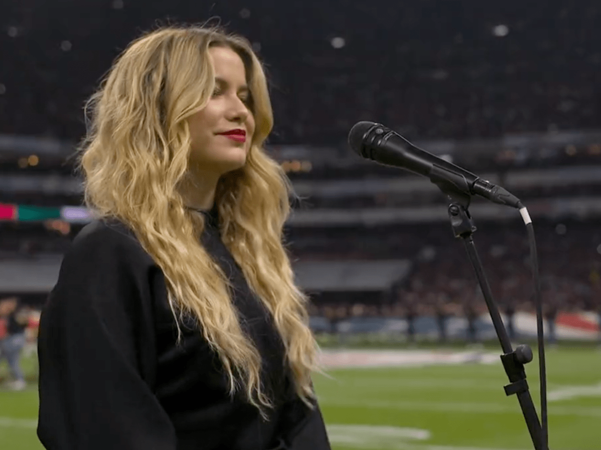 Who sings the National Anthem on Monday Night Football this week?