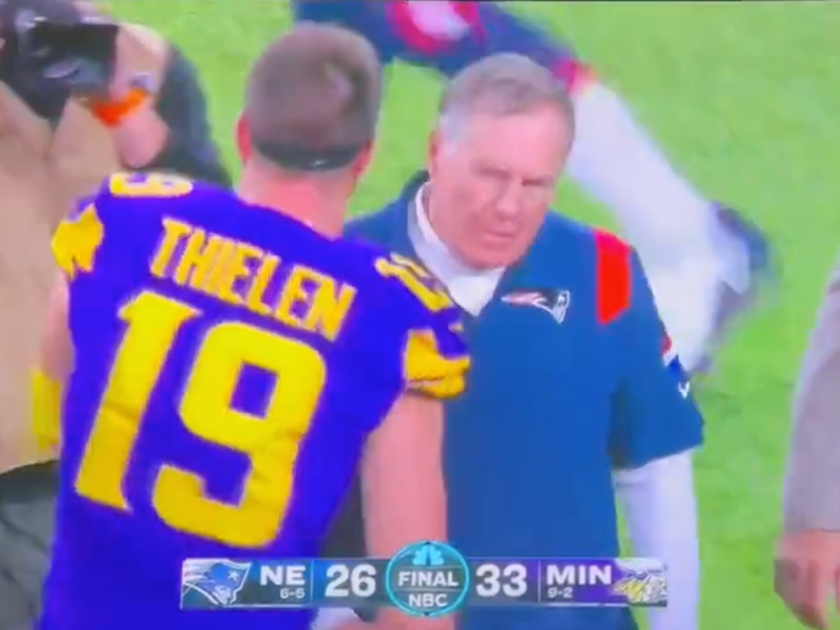 Bill Belichick lists all the problems Vikings WRs Adam Thielen