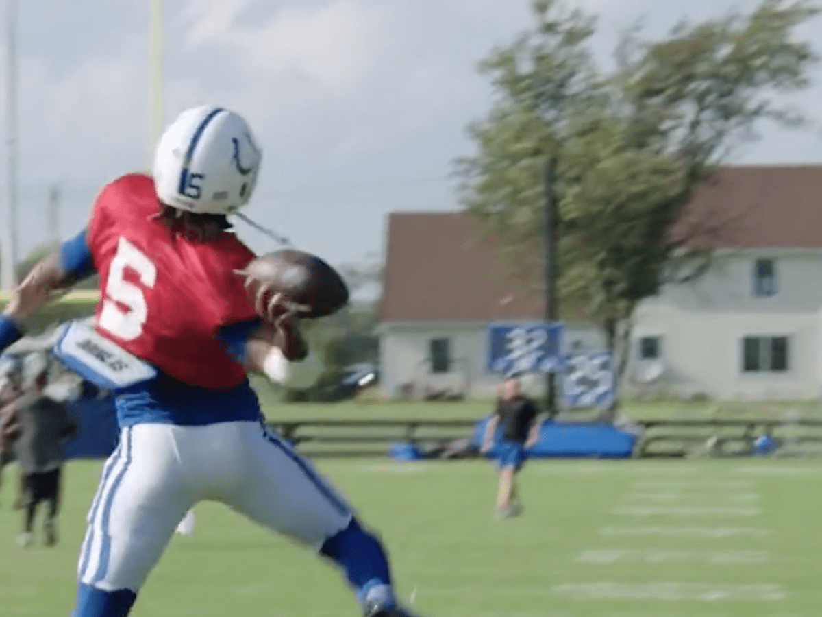 Colts rookie QB Anthony Richardson throws bad INT on his first preseason  possession