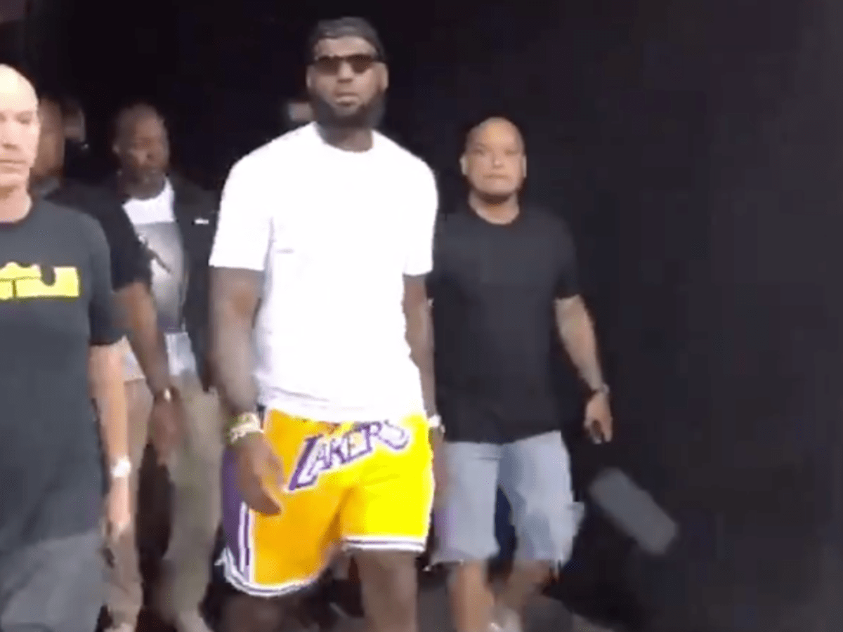 Laker shorts lebron had on sale