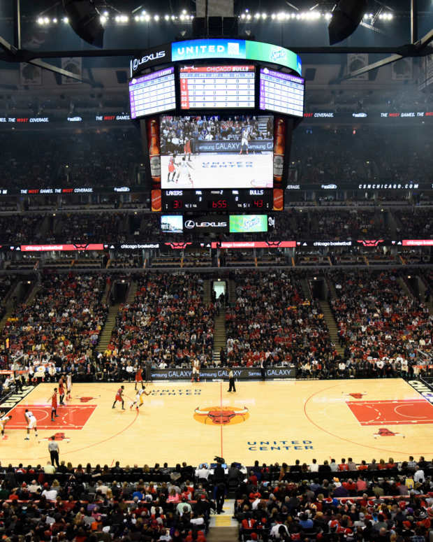 A general view of the Chicago Bull's stadium.