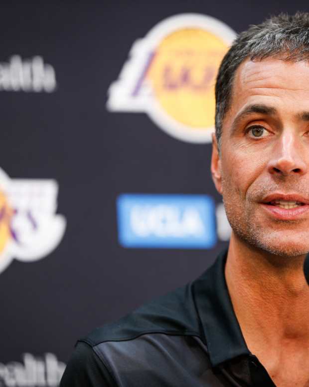 Lakers general manager Rob Pelinka.