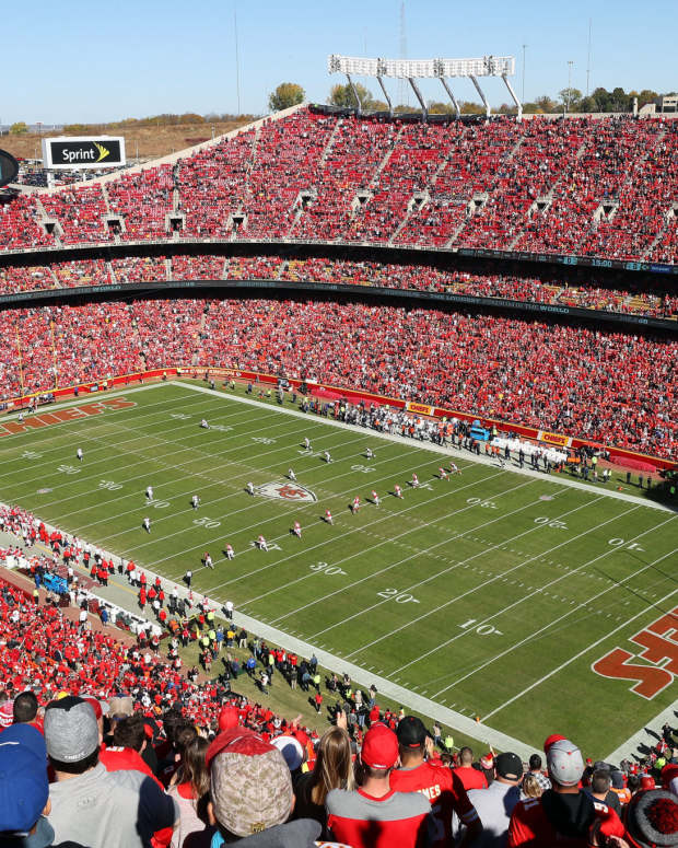 A general view of the Kansas City Chiefs stadium.