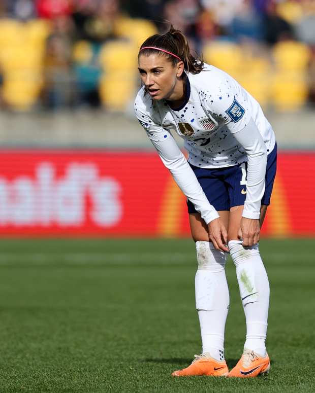 Alex Morgan at the World Cup in New Zealand.