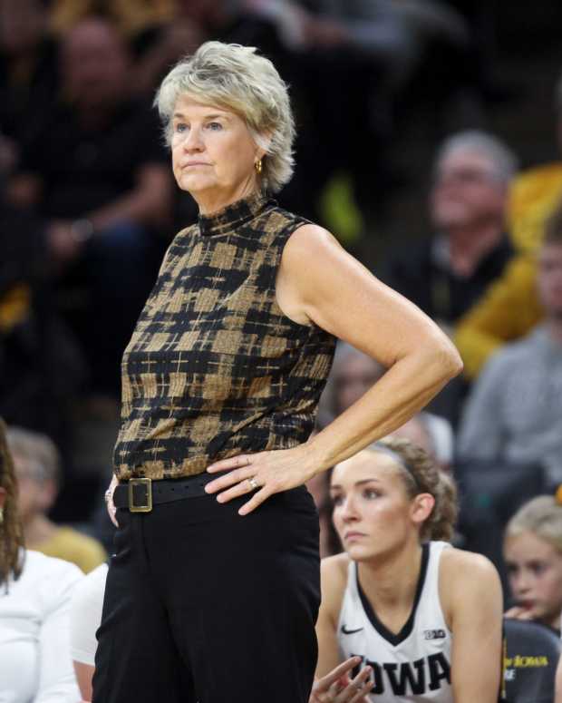 Iowa head women's basketball coach Lisa Bluder.