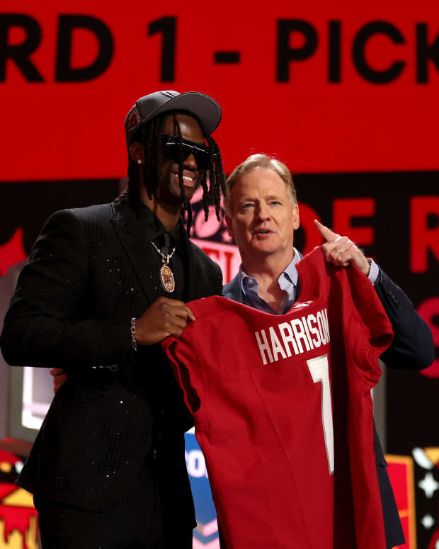 Marvin Harrison Jr. at the draft.