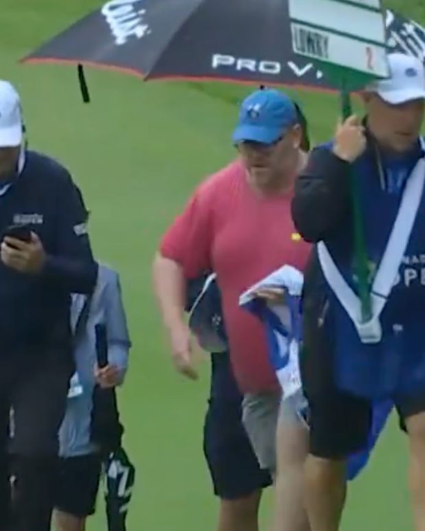 Veteran caddie at the Canadian Open.