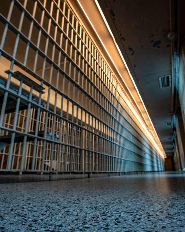 Prison cell.