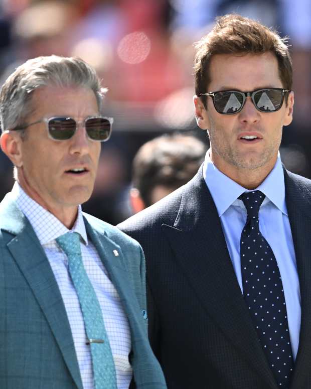 Tom Brady with Kevin Burkhardt.