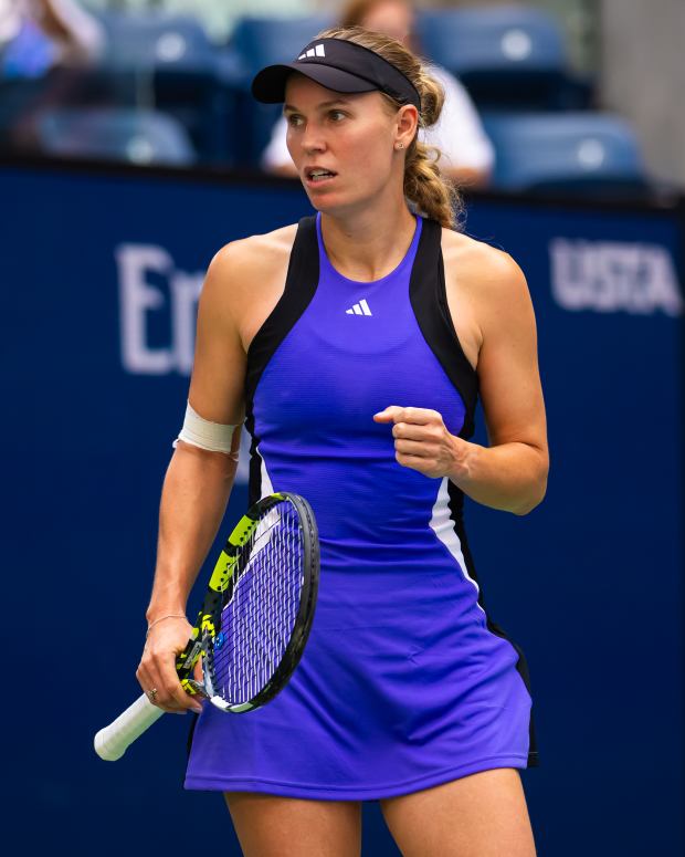 Caroline Wozniacki at the US Open.