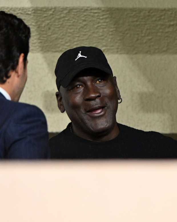 Michael Jordan at Champions League match.