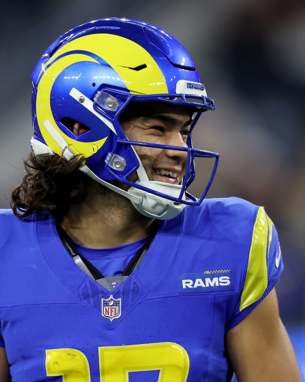 Puka Nacua of the Los Angeles Rams