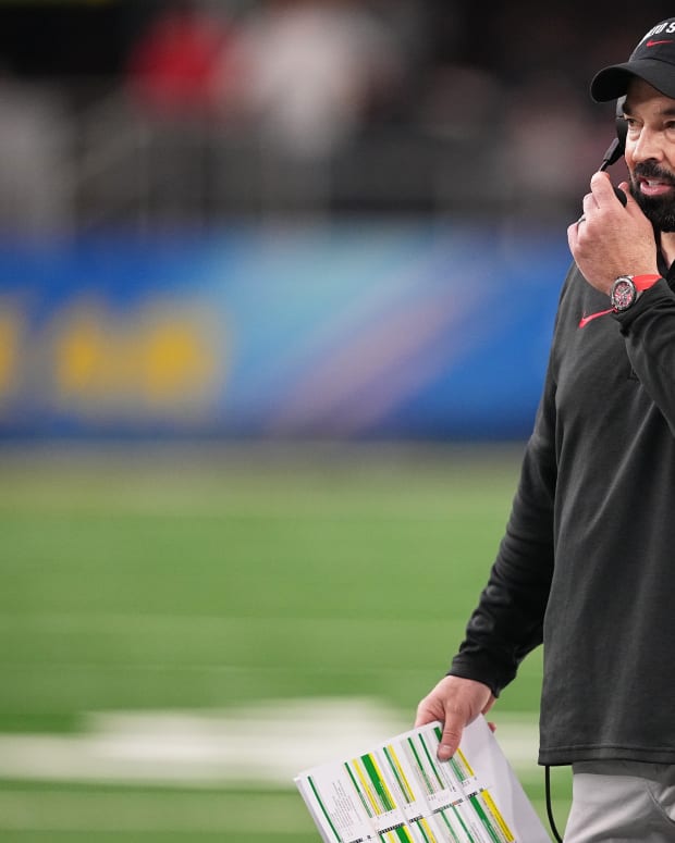 Ryan Day at the Cotton Bowl.