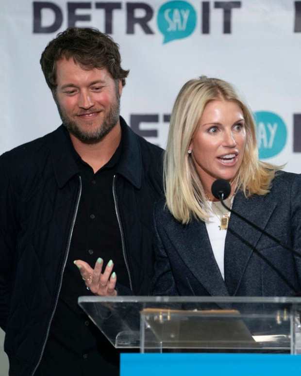 Matthew and Kelly Stafford.