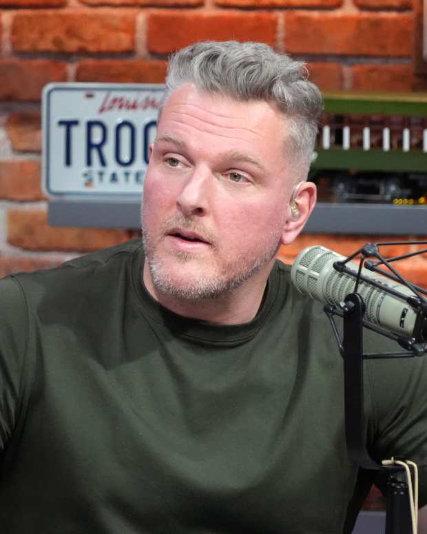 Pat McAfee at Super Bowl LIX.