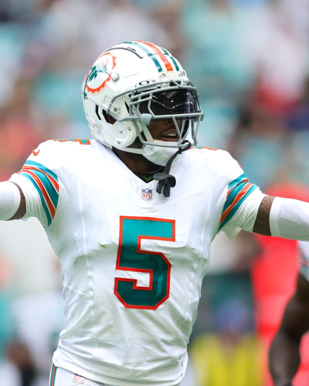 Miami Dolphins cornerback Jalen Ramsey.