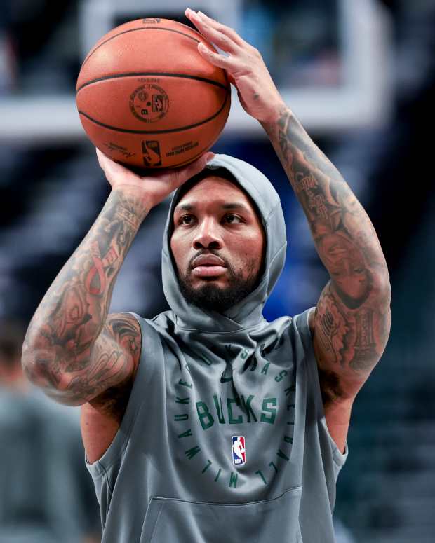 Milwaukee Bucks guard Damian Lillard.