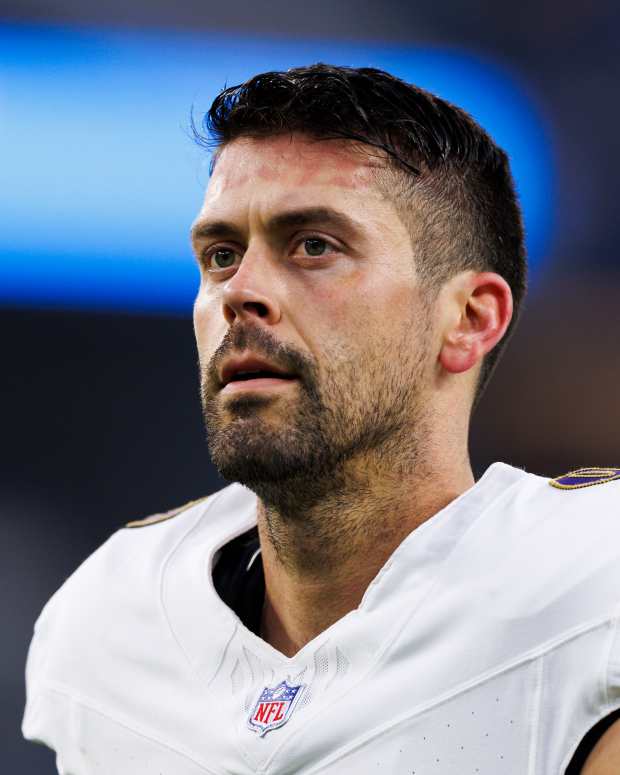 Ravens kicker Justin Tucker.