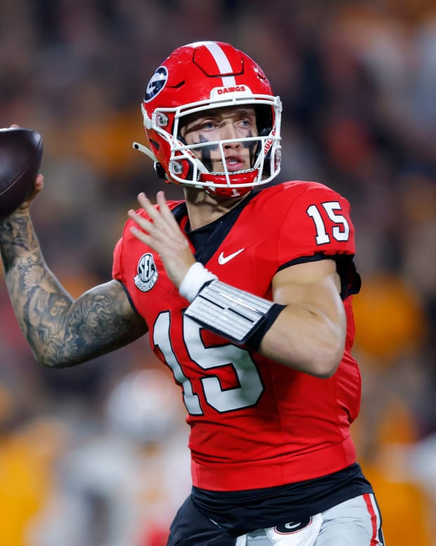 Georgia Bulldogs quarterback Carson Beck.