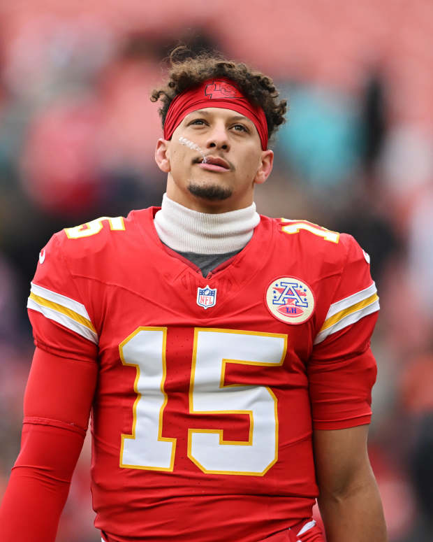 Patrick Mahomes in Cleveland.