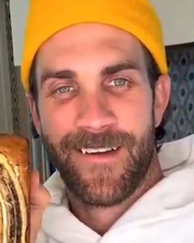 Philadelphia Phillies star Bryce Harper on TikTok.