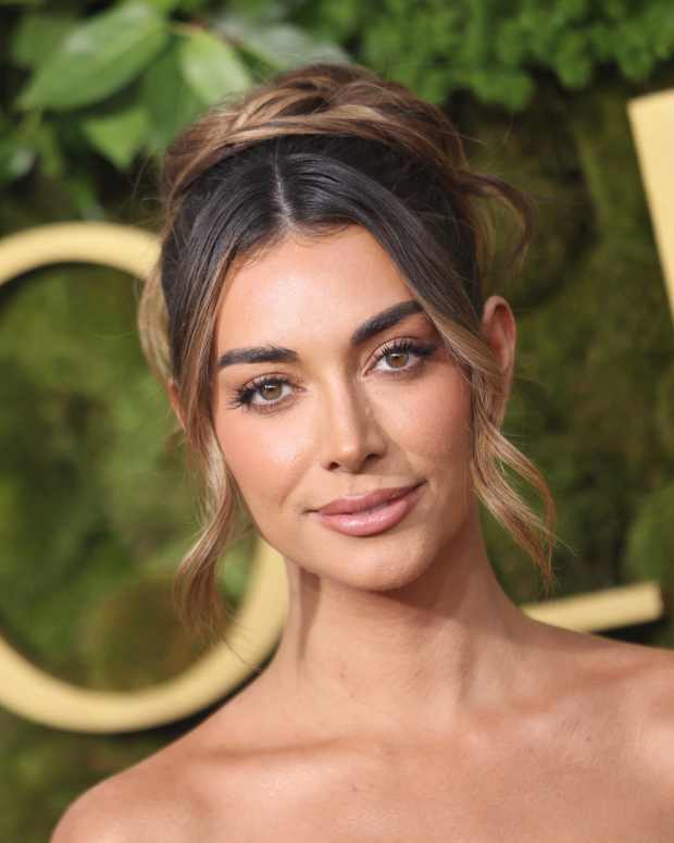 A headshot of Brianna LaPaglia at the Golden Globes.