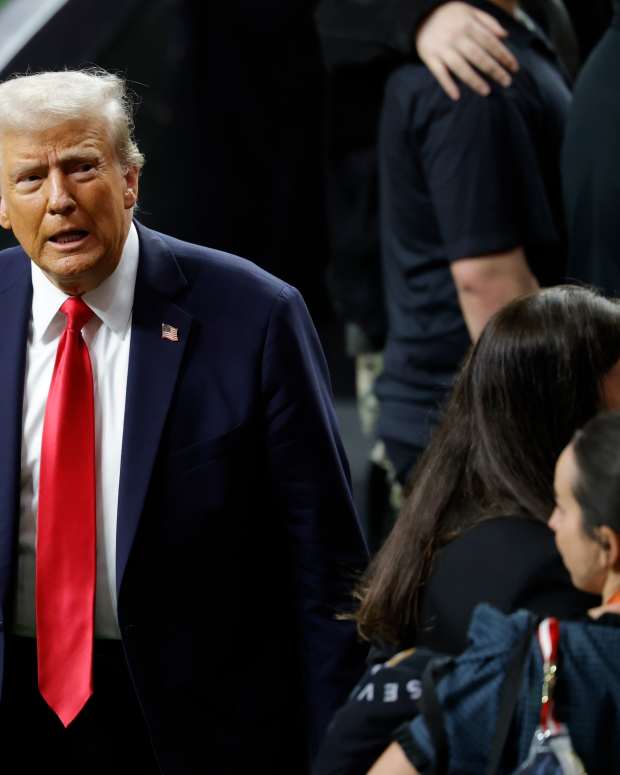 Donald Trump at the Super Bowl.