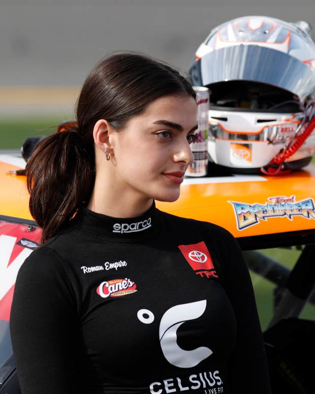 Toni Breidinger at qualifying race.