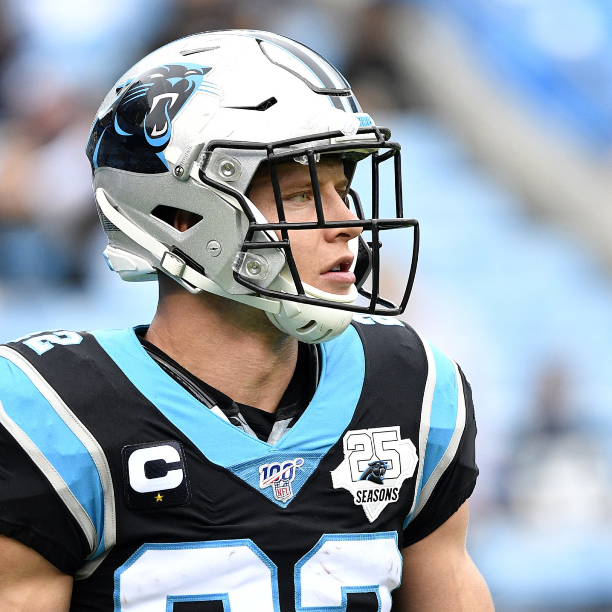 Carolina Panthers McCaffrey NFL公式　XL Christian McCaffrey Announces Decision On Jersey Number