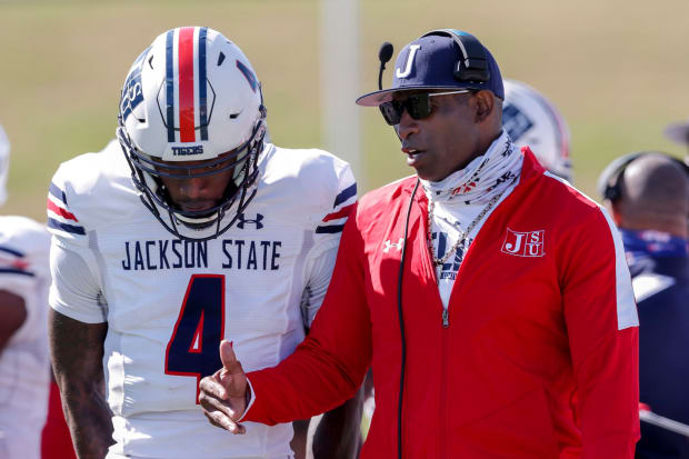 Deion Sanders goes viral for his custom Jackson State stadium necklace