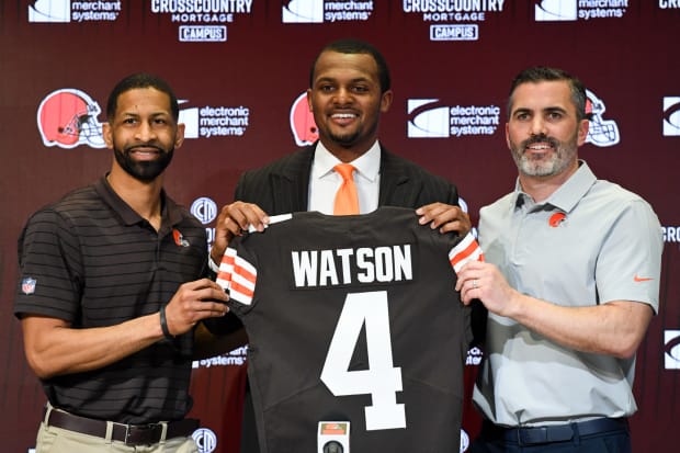 Browns' Jimmy and Dee Haslam say they haven't received negative feedback  from Deshaun Watson trade despite a report that peers are miffed 