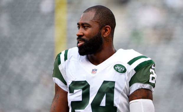 East Rutherford, New Jersey, USA. 21st Aug, 2015. Jets cornerback