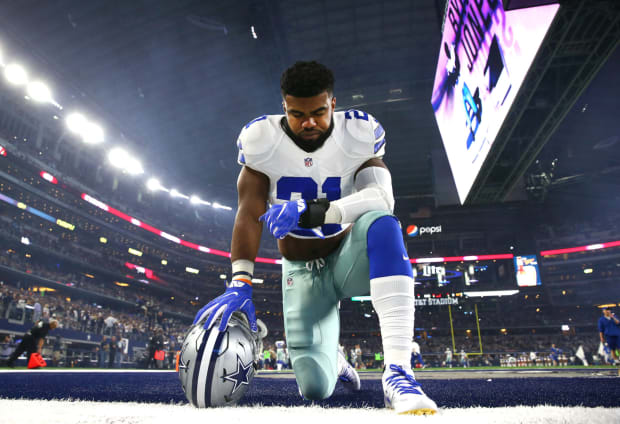 Cowboys RB Ezekiel Elliott's dogs allegedly attack neighbors