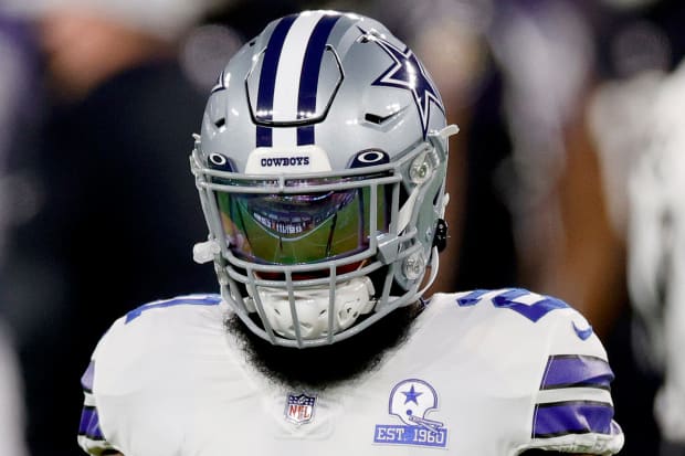 Why Cowboys' Ezekiel Elliott is wearing a futuristic helmet for