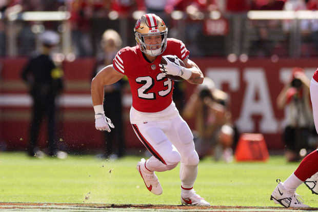 McCaffrey's 49ers debut sparks imagination but doesn't prevent